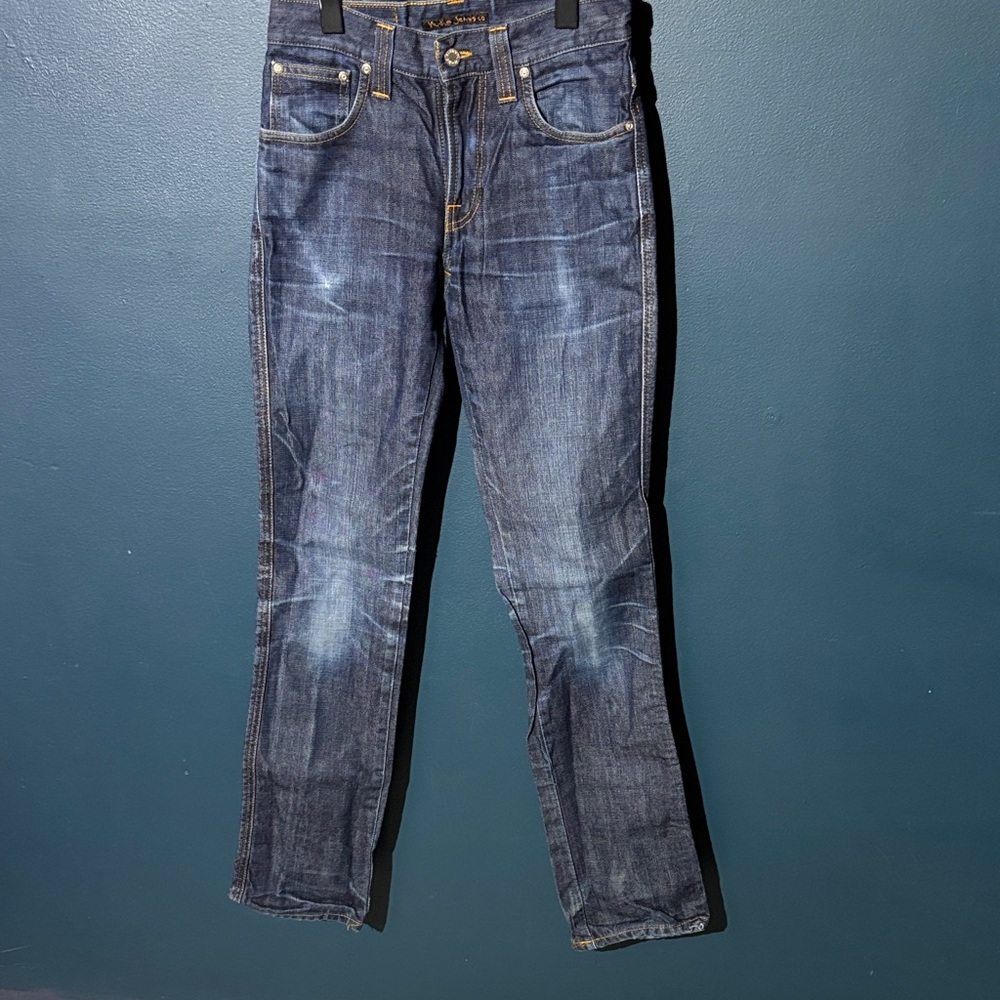 Nudie Jeans Women's Straight Leg Dark Blue Denim